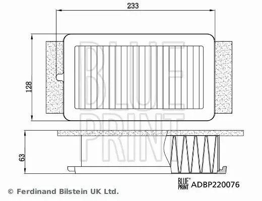 BLUE PRINT FILTR POWIETRZA ADBP220076 