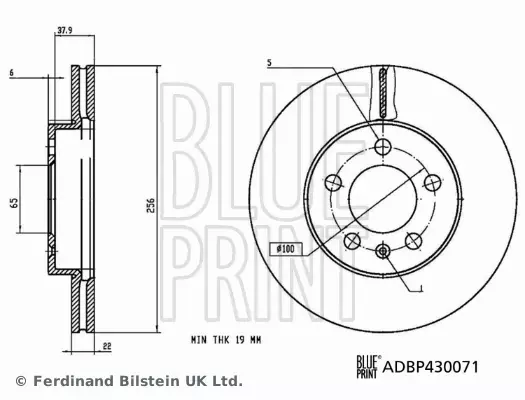 BLUE PRINT TARCZA HAMULCOWA ADBP430071 