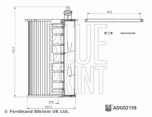 BLUE PRINT FILTR OLEJU ADG02159 