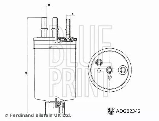 BLUE PRINT FILTR PALIWA ADG02342 