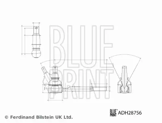 BLUE PRINT KOŃCÓWKA DRĄŻKA ADH28756 