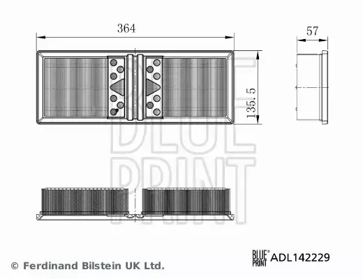 BLUE PRINT FILTR POWIETRZA ADL142229 