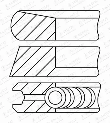 GOETZE PIERŚCIENIE TŁOKOWE 08-443100-00 