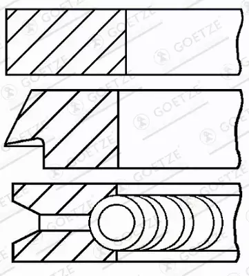 GOETZE PIERŚCIENIE TŁOKOWE 08-705000-00 