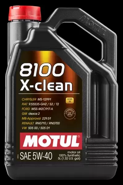 MOTUL 8100 X-CLEAN C3 5W40 API SN DEXOS2 5L 