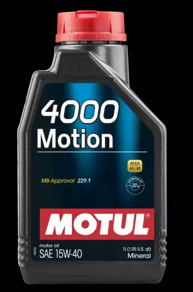 MOTUL 4000 MOTION OLEJ SILNIKOWY 15W40 6L + ZAWIESZKA 