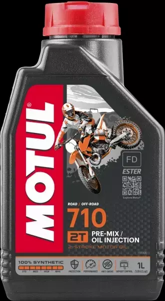 MOTUL 710 2T SYNTHETIC API TC JASO FD 1L 