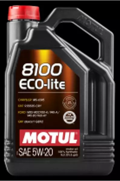 MOTUL 8100 ECO-LITE 5W20 DEXOS1 GEN2 API SP-RC 5L + ZAWIESZKA 