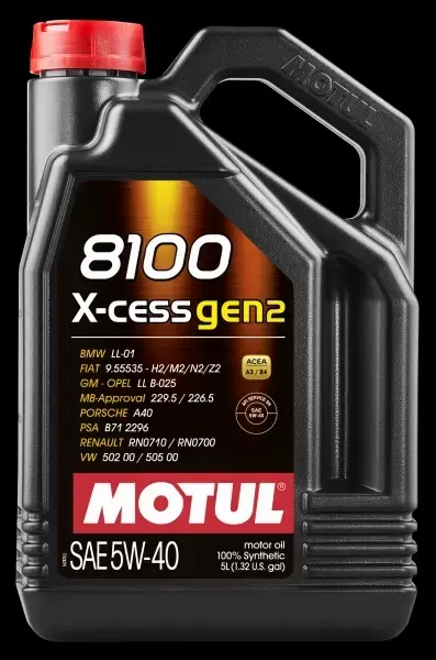 MOTUL 8100 X-CESS GEN2 5W40 API SN ACEA A3/B4 5L 