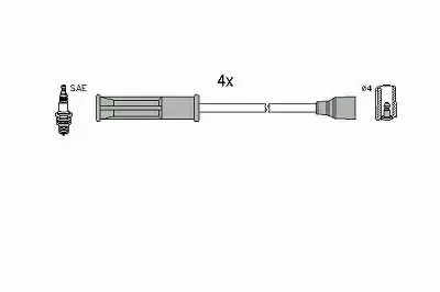 HITACHI PRZEWODY ZAPŁONOWE 134516 