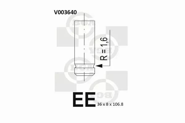 BGA ZAWÓR WYDECHOWY V003640 