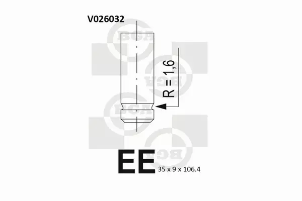 BGA ZAWÓR WYDECHOWY V026032 