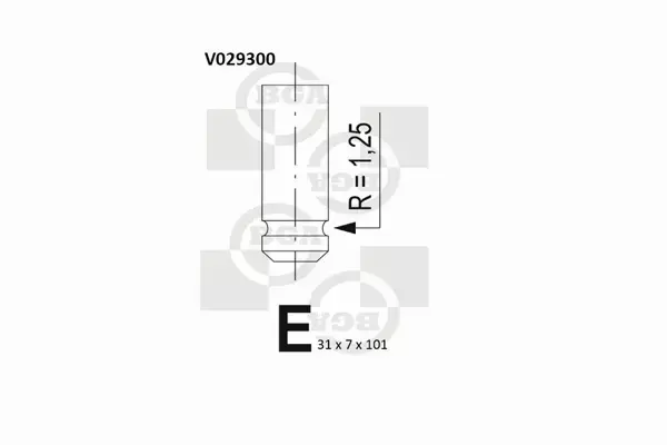 BGA ZAWÓR WYDECHOWY V029300 