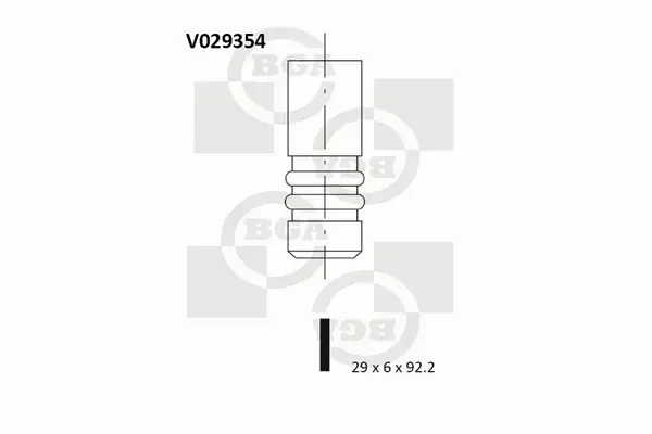 BGA ZAWÓR WYDECHOWY V029354 