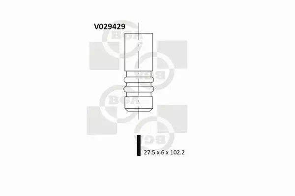 BGA ZAWÓR WYDECHOWY V029429 