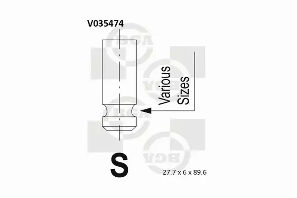 BGA ZAWÓR SSĄCY V035474 