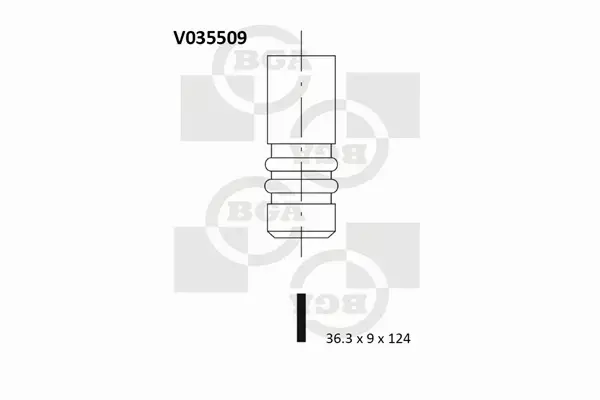 BGA ZAWÓR WYDECHOWY V035509 