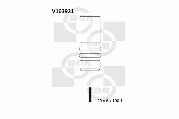 BGA ZAWÓR WYDECHOWY V163921 