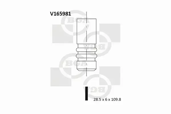 BGA ZAWÓR WYDECHOWY V165981 