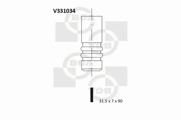 BGA ZAWÓR WYDECHOWY V331034 