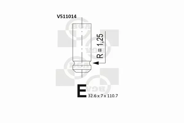 BGA ZAWÓR WYDECHOWY V511014 