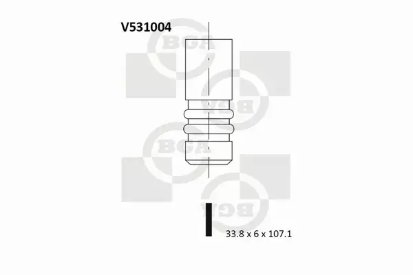 BGA ZAWÓR WYDECHOWY V531004 