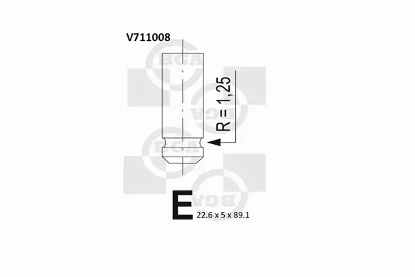 BGA ZAWÓR WYDECHOWY V711008 