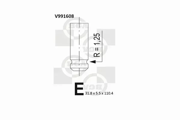 BGA ZAWÓR WYDECHOWY V991608 