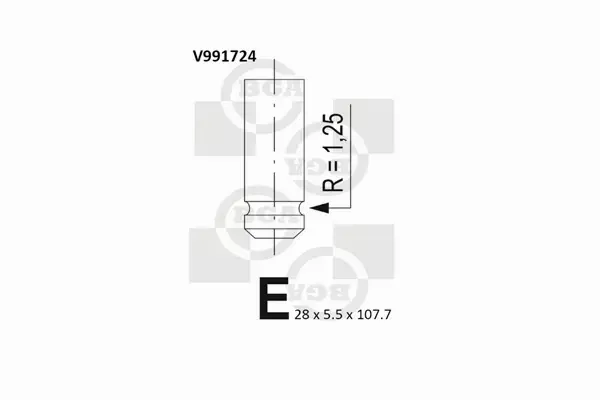 BGA ZAWÓR WYDECHOWY V991724 