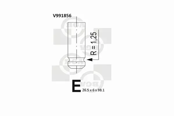 BGA ZAWÓR WYDECHOWY V991856 