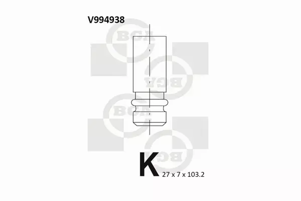 BGA ZAWÓR WYDECHOWY V994938 