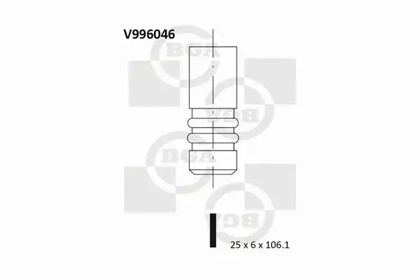 BGA ZAWÓR WYDECHOWY V996046 