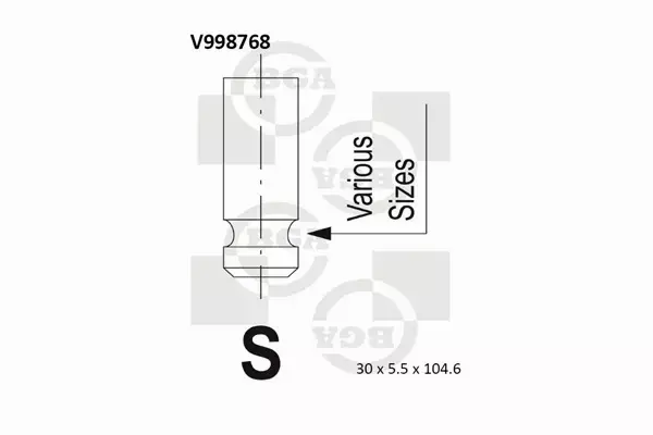 BGA ZAWÓR WYDECHOWY V998768 