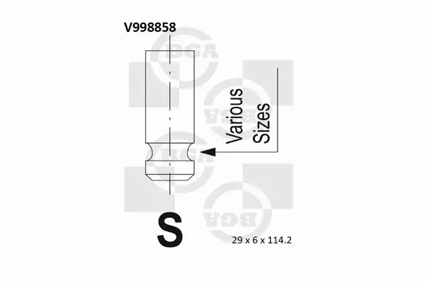 BGA ZAWÓR WYDECHOWY V998858 