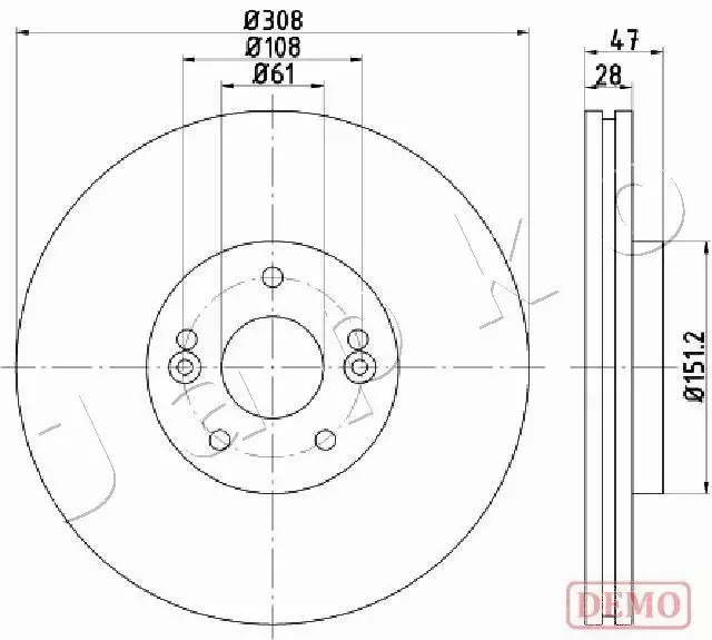 JAPKO TARCZA HAMULCOWA 600713C 