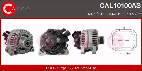 CASCO ALTERNATOR CAL10100AS 