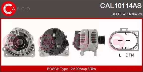 CASCO ALTERNATOR CAL10114AS 