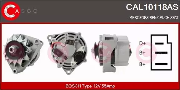 CASCO ALTERNATOR CAL10118AS 