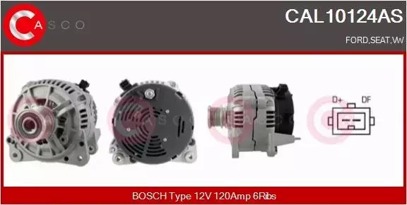 CASCO ALTERNATOR CAL10124AS 