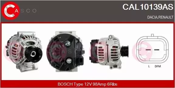 CASCO ALTERNATOR CAL10139AS 