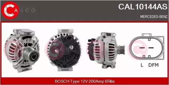 CASCO ALTERNATOR CAL10144AS 