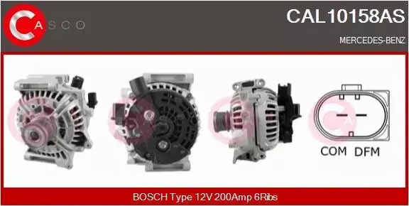 CASCO ALTERNATOR CAL10158AS 