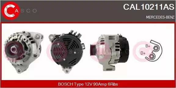 CASCO ALTERNATOR CAL10211AS 