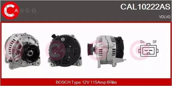 CASCO ALTERNATOR CAL10222AS 