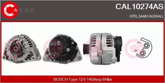 CASCO ALTERNATOR CAL10274AS 