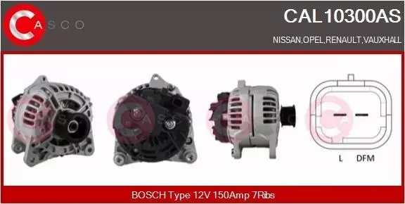 CASCO ALTERNATOR CAL10300AS 