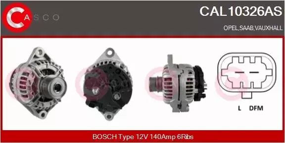 CASCO ALTERNATOR CAL10326AS 