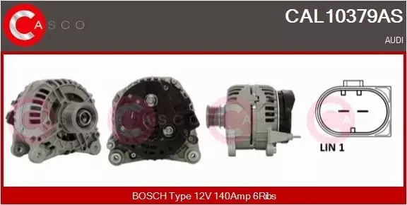 CASCO ALTERNATOR CAL10379AS 