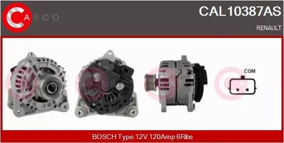 CASCO ALTERNATOR CAL10387AS 