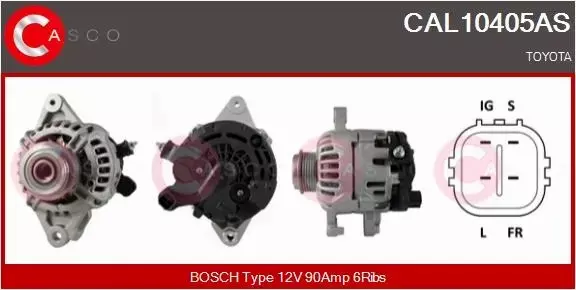 CASCO ALTERNATOR CAL10405AS 